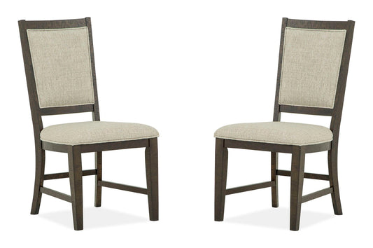 Westley Falls - Step Up Side Chair With Upholstered Seat & Back (Set of 2) - Dark Brown