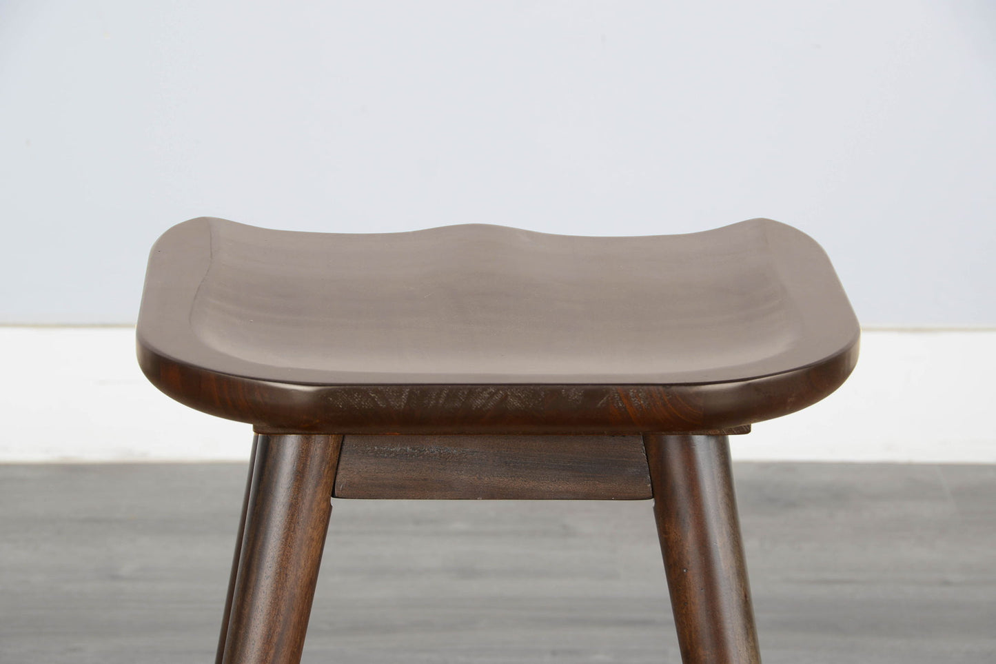 Americana - 24"H Stool With Saddle Seat - Dark Brown