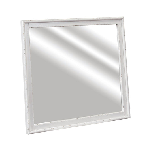 Backroads - Landscape Mirror - Weathered White