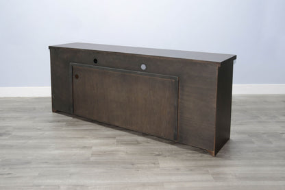 76" Media Console With Electric Fireplace