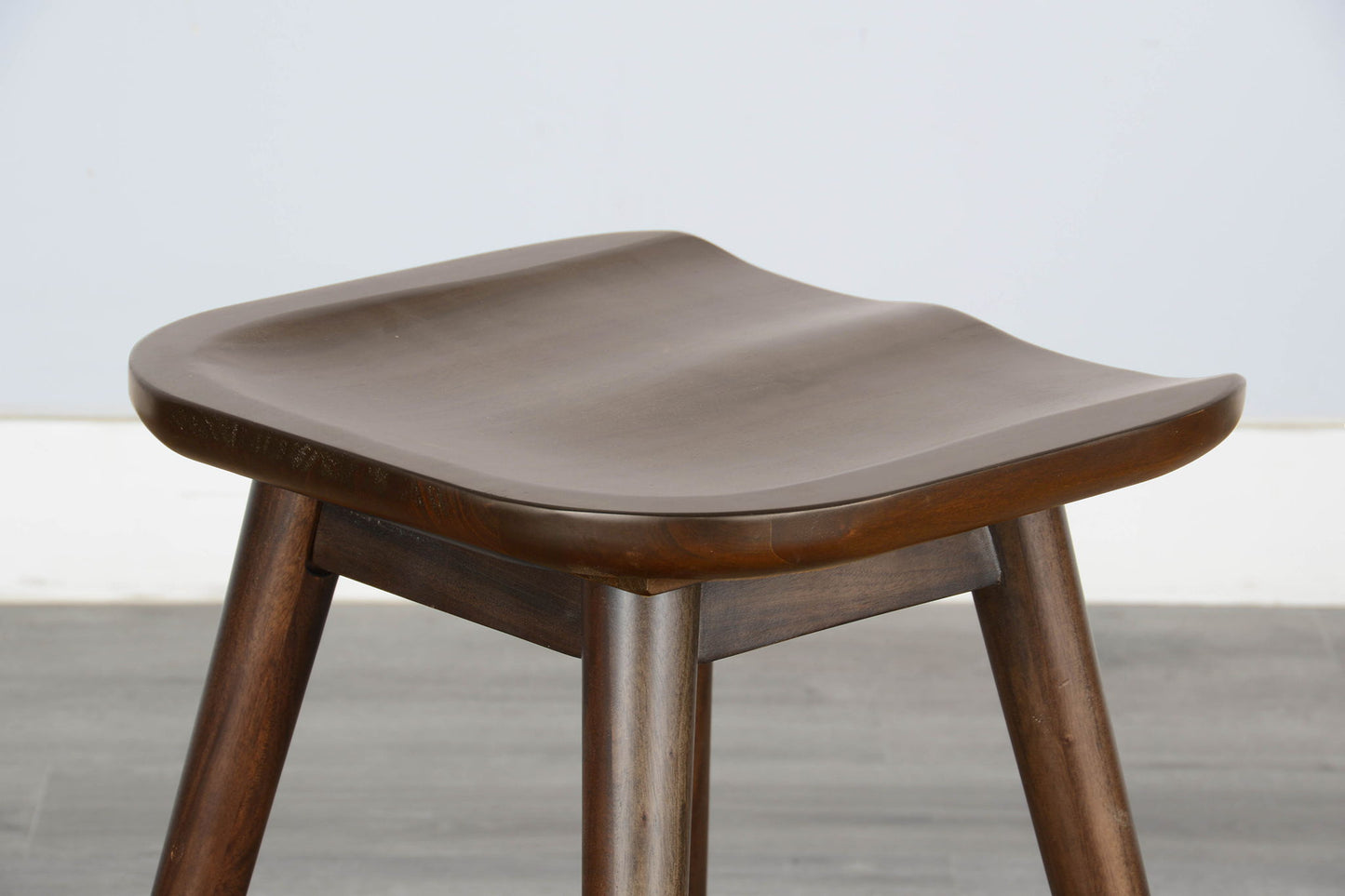 Americana - 24"H Stool With Saddle Seat - Dark Brown