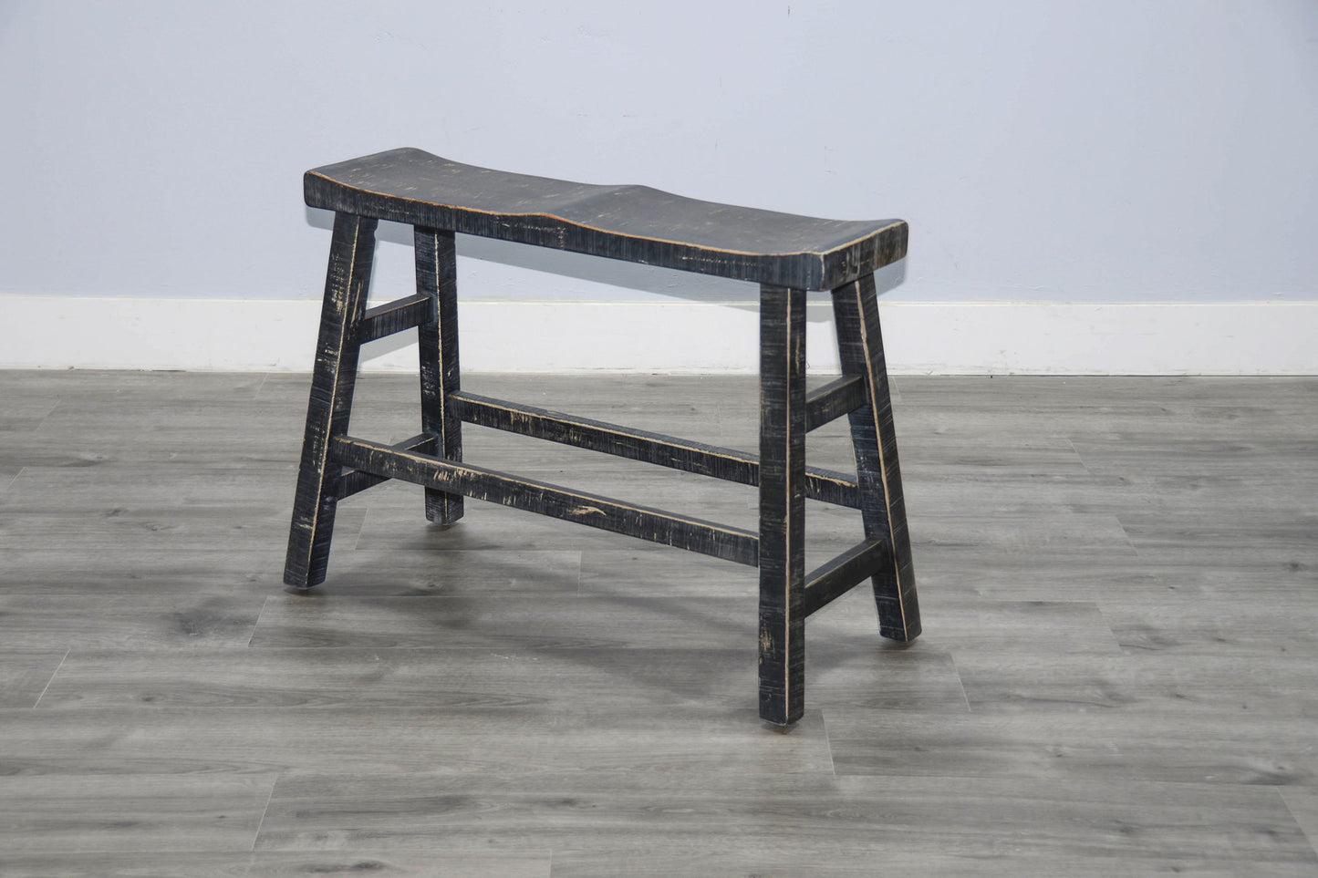Marina - Bench With Wood Seat