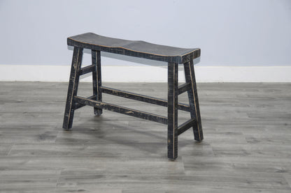 Marina - Bench With Wood Seat