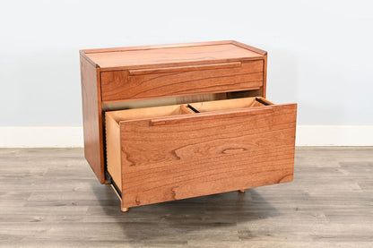 American Modern - Lateral File Cabinet - Cinnamon