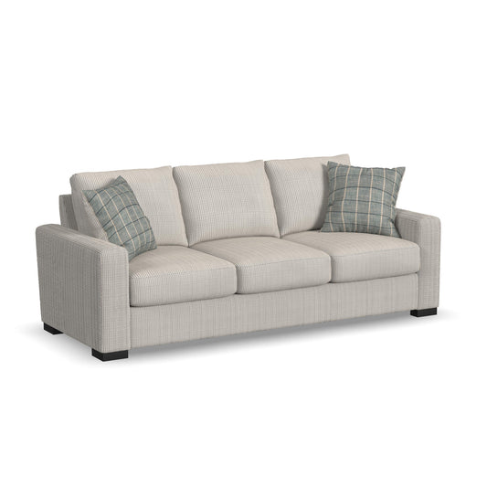 Theodore - Fabric Stationary Three-Cushion Sofa