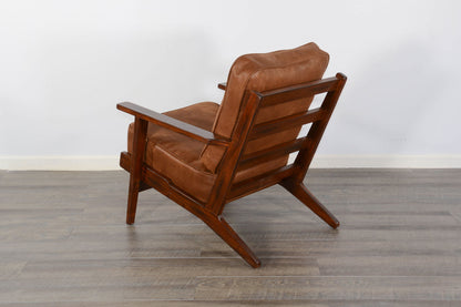 Santa Fe - Mahogany Accent Chair With Cushions - Dark Chocolate