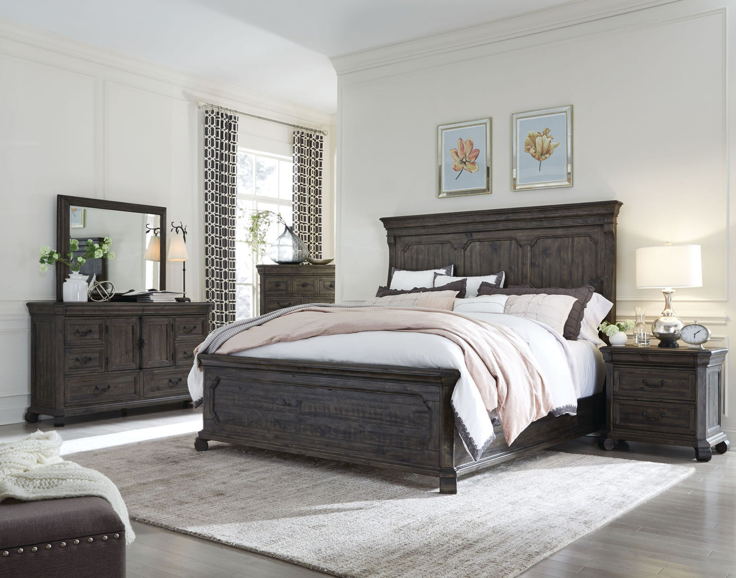 Bellamy - Drawer Nightstand - Peppercorn