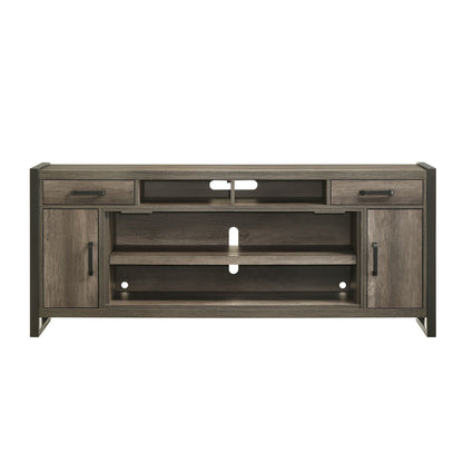 Fireplace TV Consoles - 78" Fireplace TV Console FTS - Brown