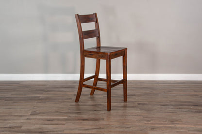 Tuscany - 40" Ladderback Chair With Wood Seat (Set of 2) - Vintage Mocha