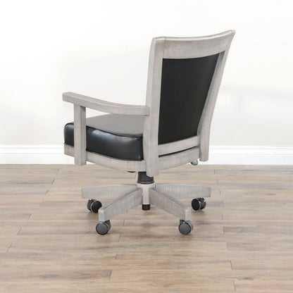 Alpine - Game Chair With Casters, Cushion Seat & Back - Gray