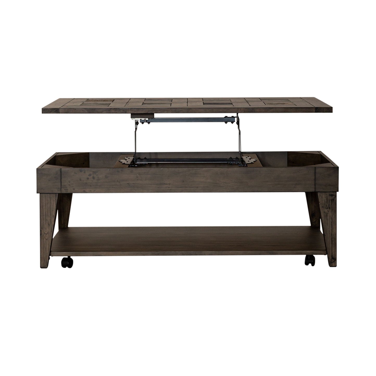 Arrowcreek - Lift Top Cocktail Table - Weathered Stone