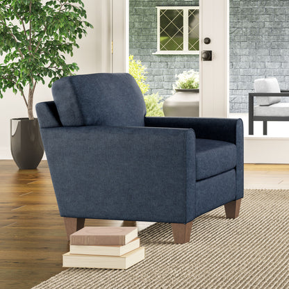 Moxy - Fabric Chair, Rounded Mailbox Arms