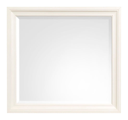 Kingston - Landscape Mirror - Whisper White And Cerused Nutmeg