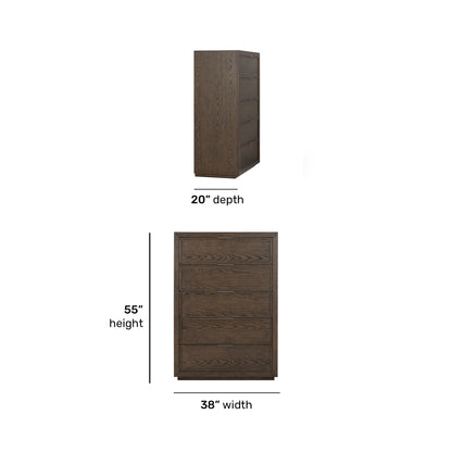 Athens - Drawer Chest - Dark Brown