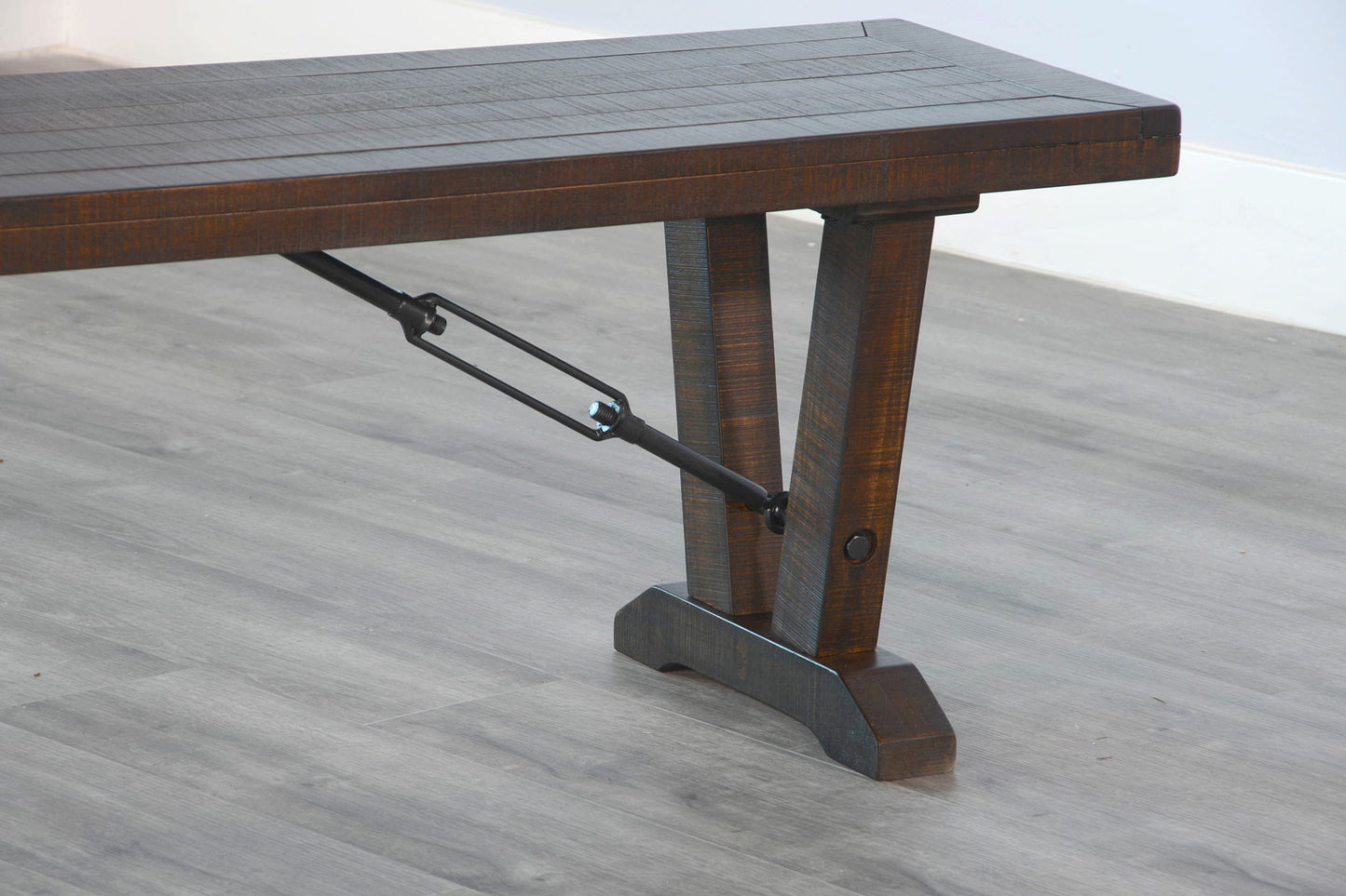 Homestead - Bench With Turnbuckles - Tobacco Leaf