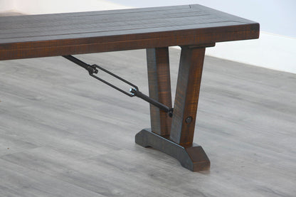 Homestead - Bench With Turnbuckles - Tobacco Leaf