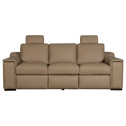 Armon - Sofa With Power Footrest & ZG - Oslo Fawn