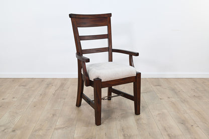 Tuscany - Arm Chair, Cushion Seat (Set of 2) - Vintage Mocha