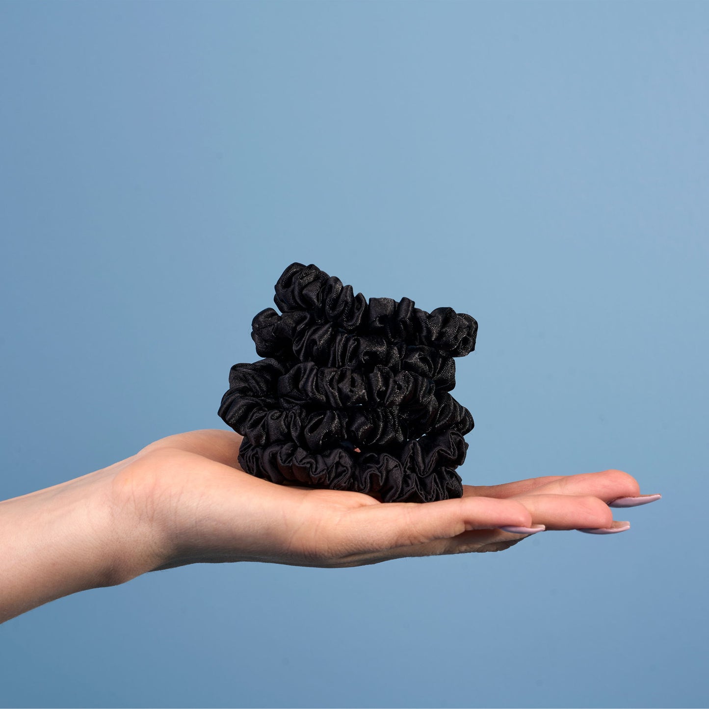 Hyper-Silk - Skinny Performance Scrunchies (Set of 6) - Black