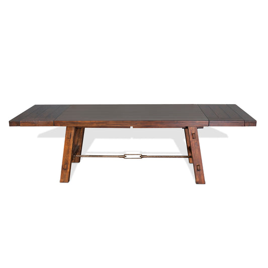 Tuscany - Dining Table With Extensions With Turnbuckle - Vintage Mocha