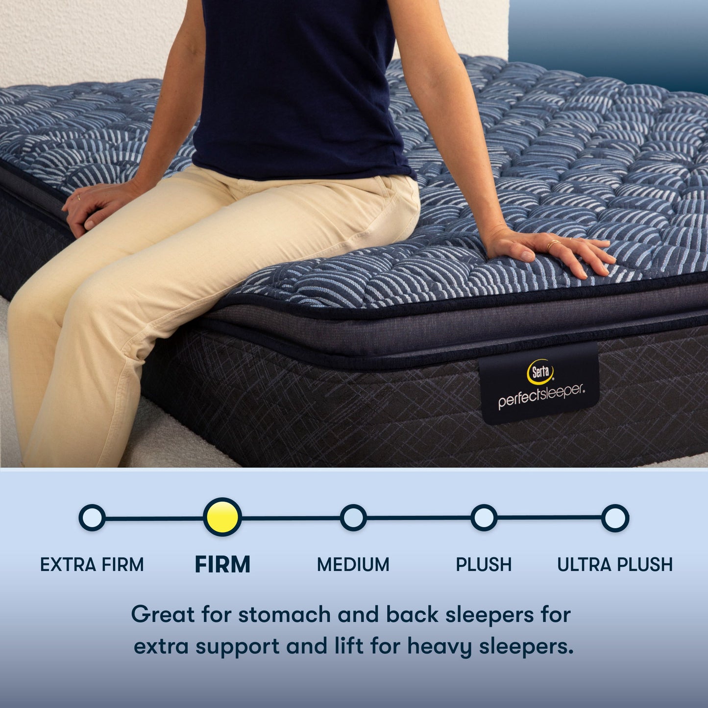 Perfect Sleeper - 14.5" Cobalt Calm Firm Pillow Top Mattress