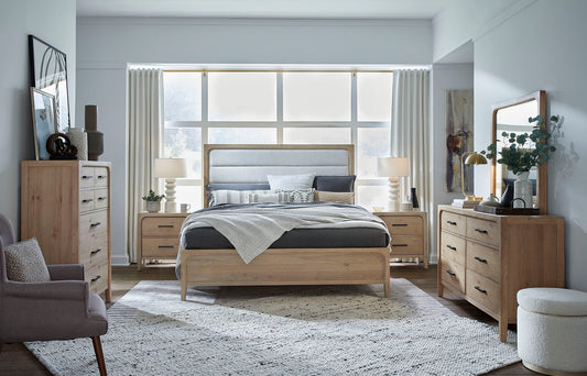 Somerset - Landscape Mirror - Light Brown