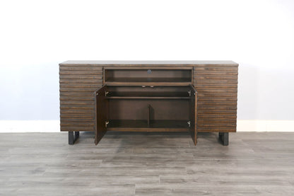 Homestead - Sled 72" Media Console - Tobacco Leaf