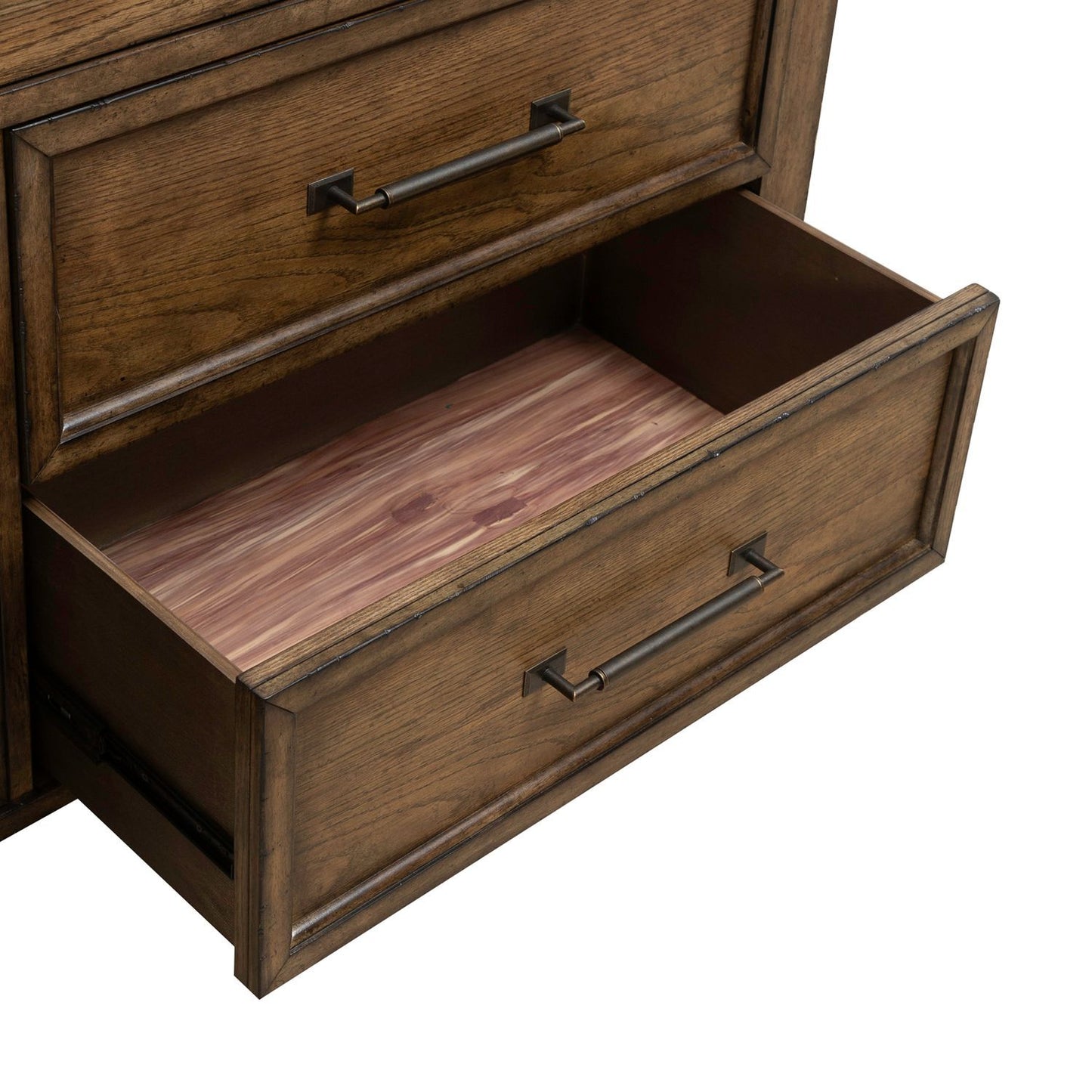 Carolina Park - 7 Drawer Dresser - Amber Brown