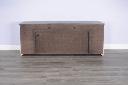 76" Media Console With Electric Fireplace