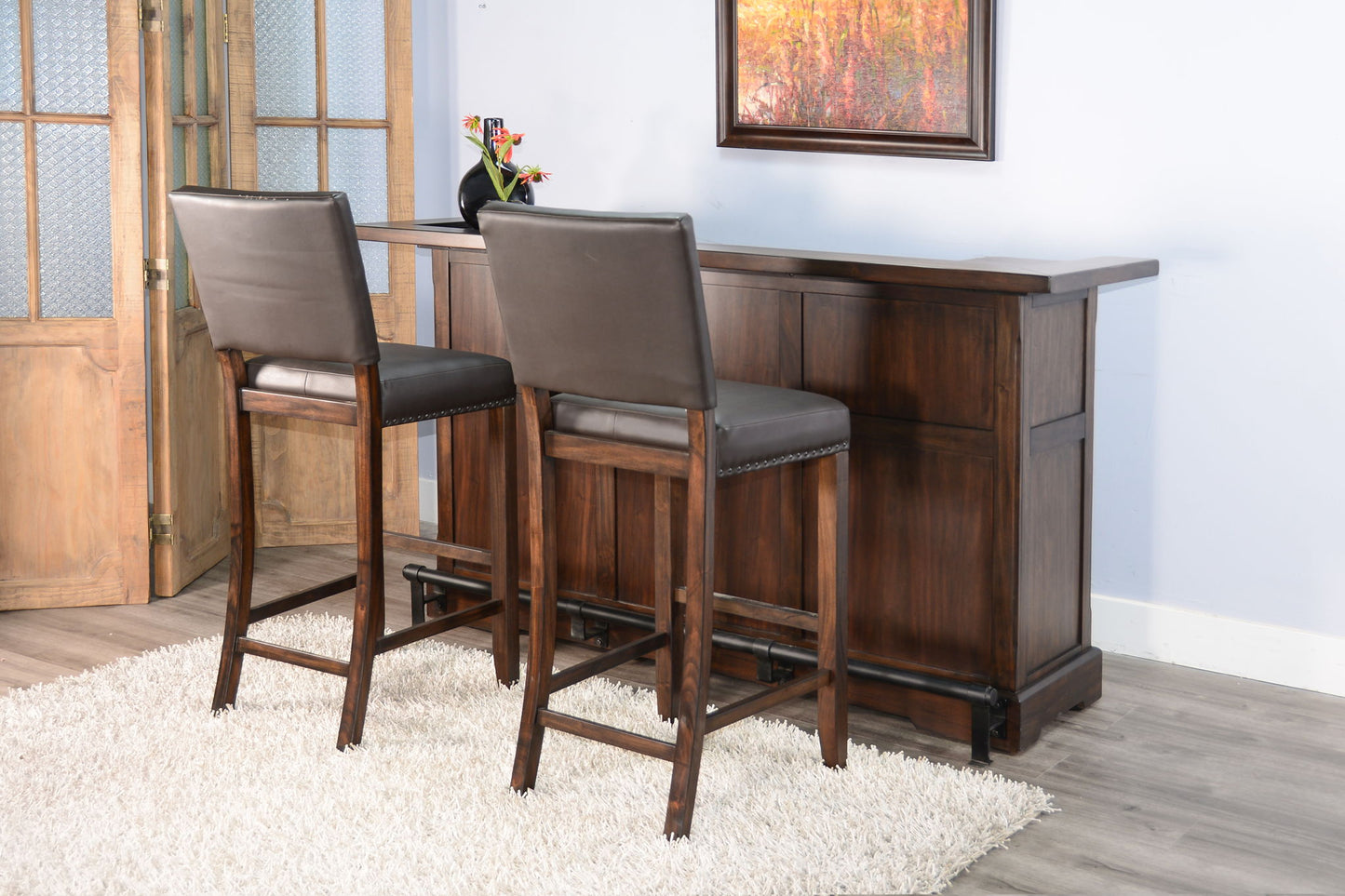 Wood Home Bar - Coffee Bean
