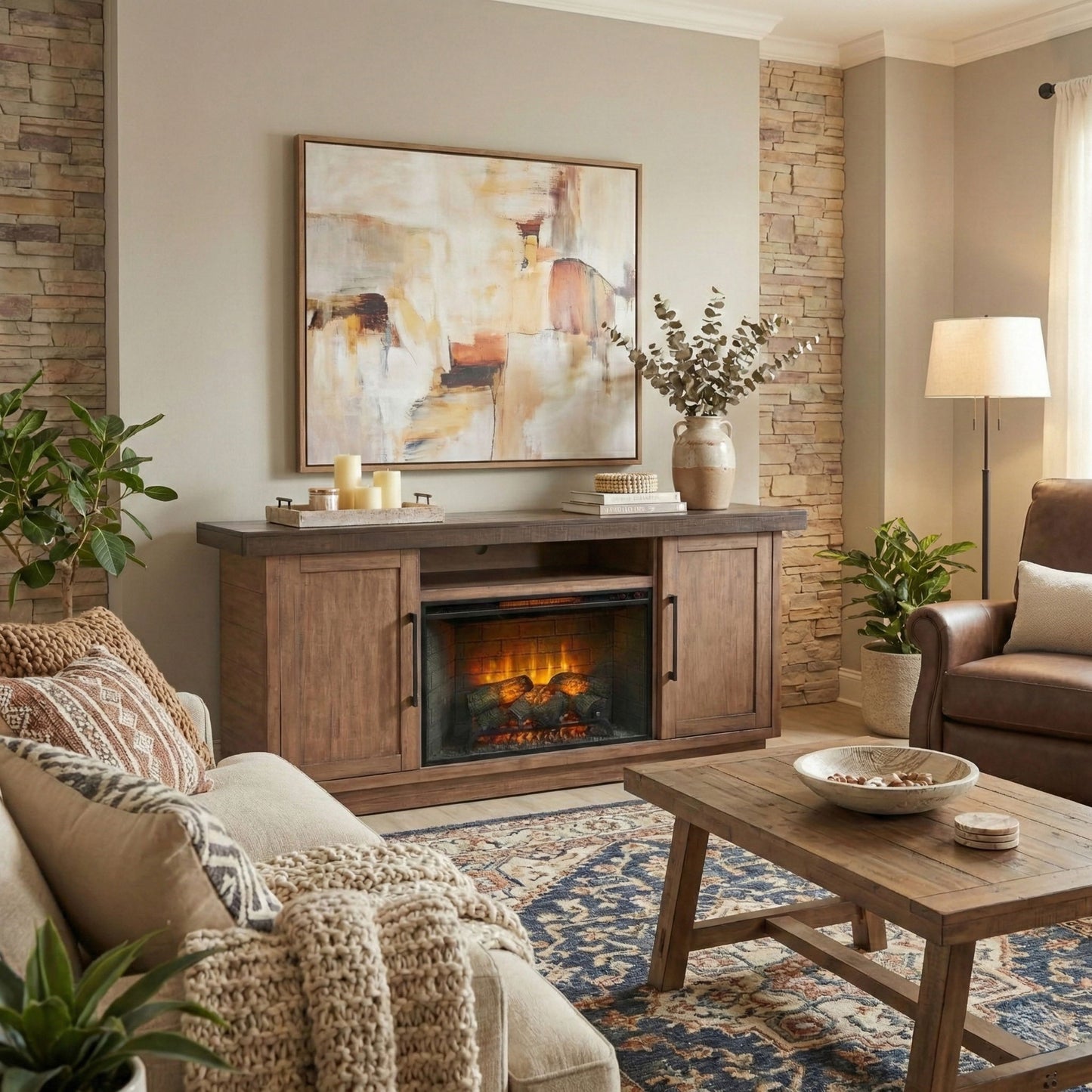 Media Console - Tobacco Leaf / Buckskin
