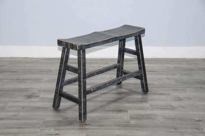Marina - Bench With Wood Seat