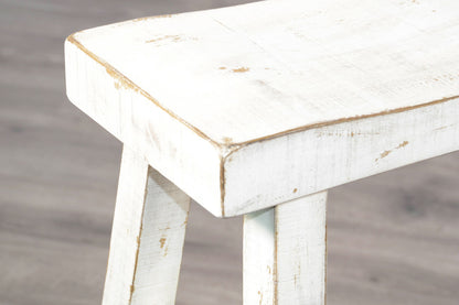 Marina - Bench With Wood Seat