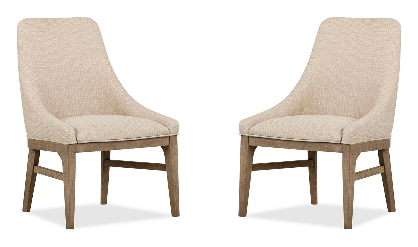 Tristan - Upholstered Arm Chair (Set of 2) - Swiss Coffee