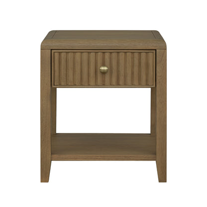 Reed - Chairside Table - Driftwood Oak