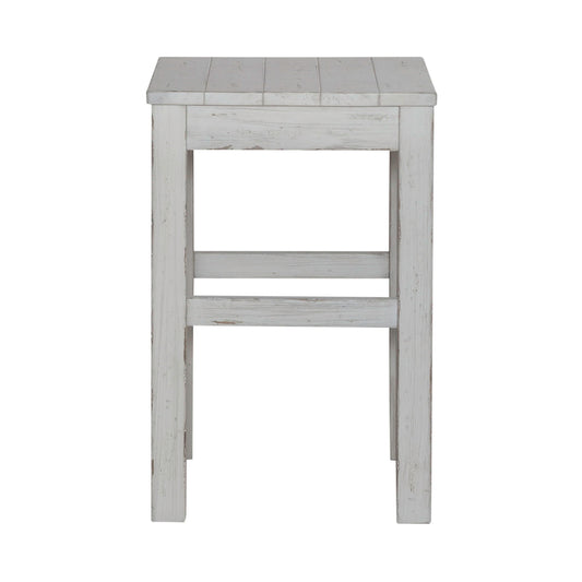 River Place - Console Stool - Riverstone White & Tobacco