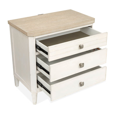 Echo Isles - Drawer Nightstand - Sea Pearl And Driftwood
