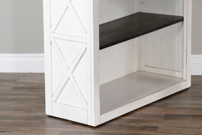 Carriage House - Bookcase / Open - Cottage White / Europen Dark