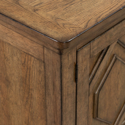 Carolina Park - 78" TV Console - Amber Brown