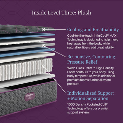 Beautyrest World Class - Level Three Plush Mattress