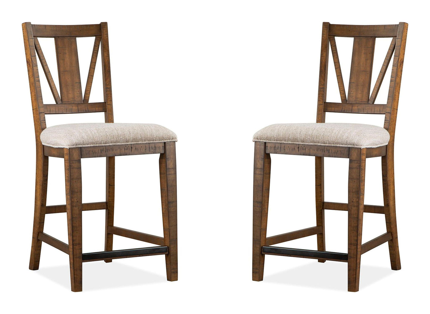 Bay Creek - Counter Chair With Upholstered Seat (Set of 2) - Toasted Nutmeg
