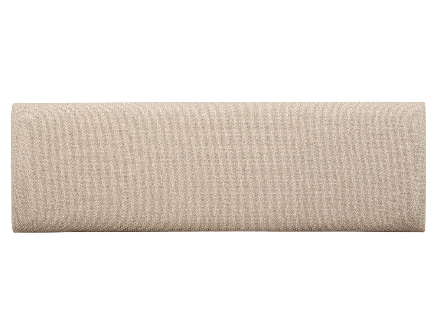 Tristan - Upholstered Backless Bench With U-Shaped Legs - Swiss Coffee