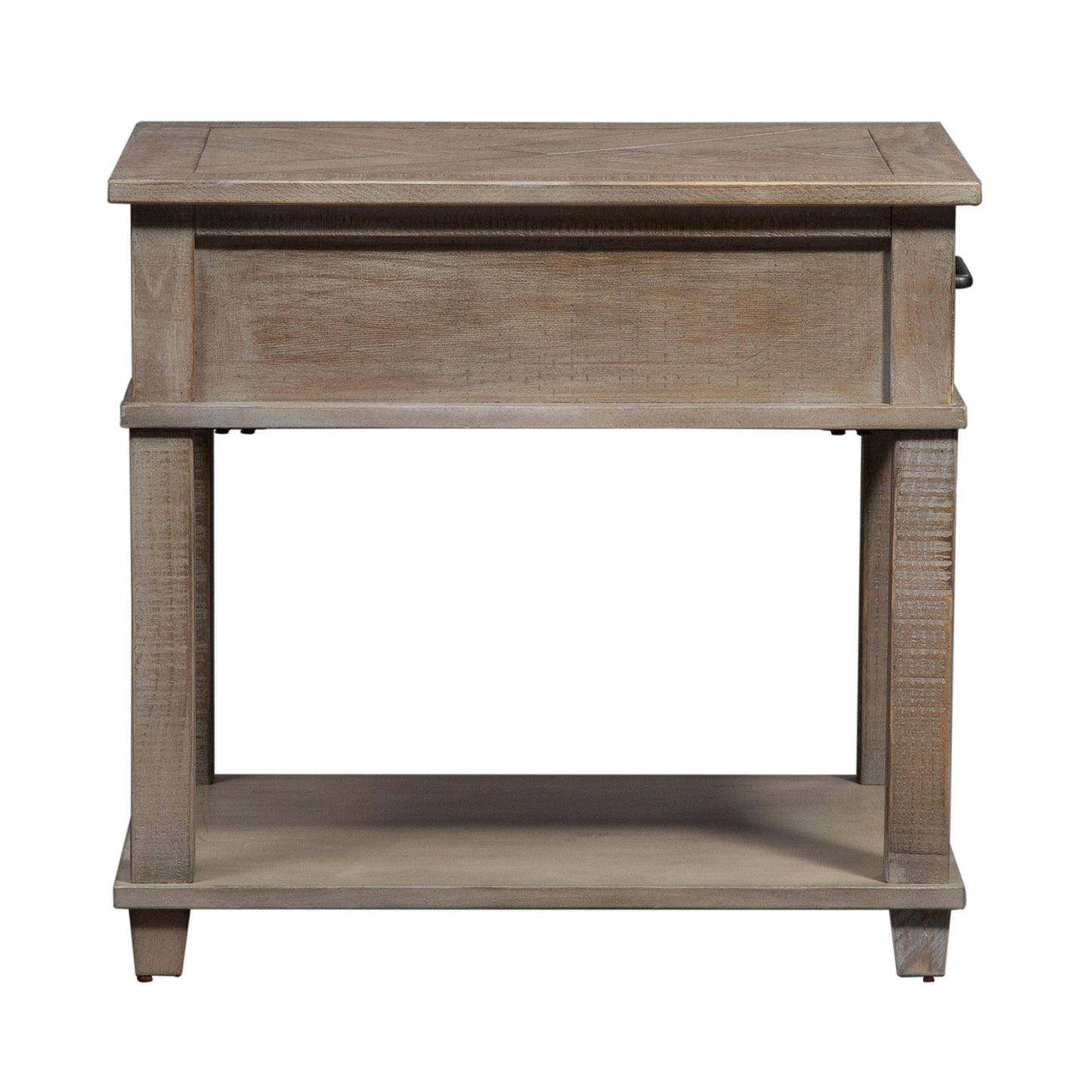 Parkland Falls - Rectangular End Table - Weathered Taupe