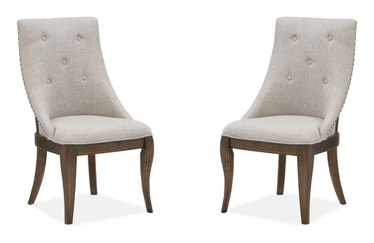 Roxbury Manor - Dining Arm Chair With Upholstered Seat and Back (Set of 2) - Homestead Brown