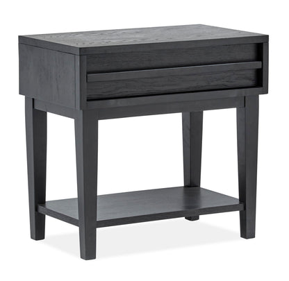 Lindon - Dark Open Nightstand - Coffee Bean