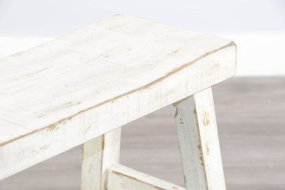 Marina - Bench With Wood Seat