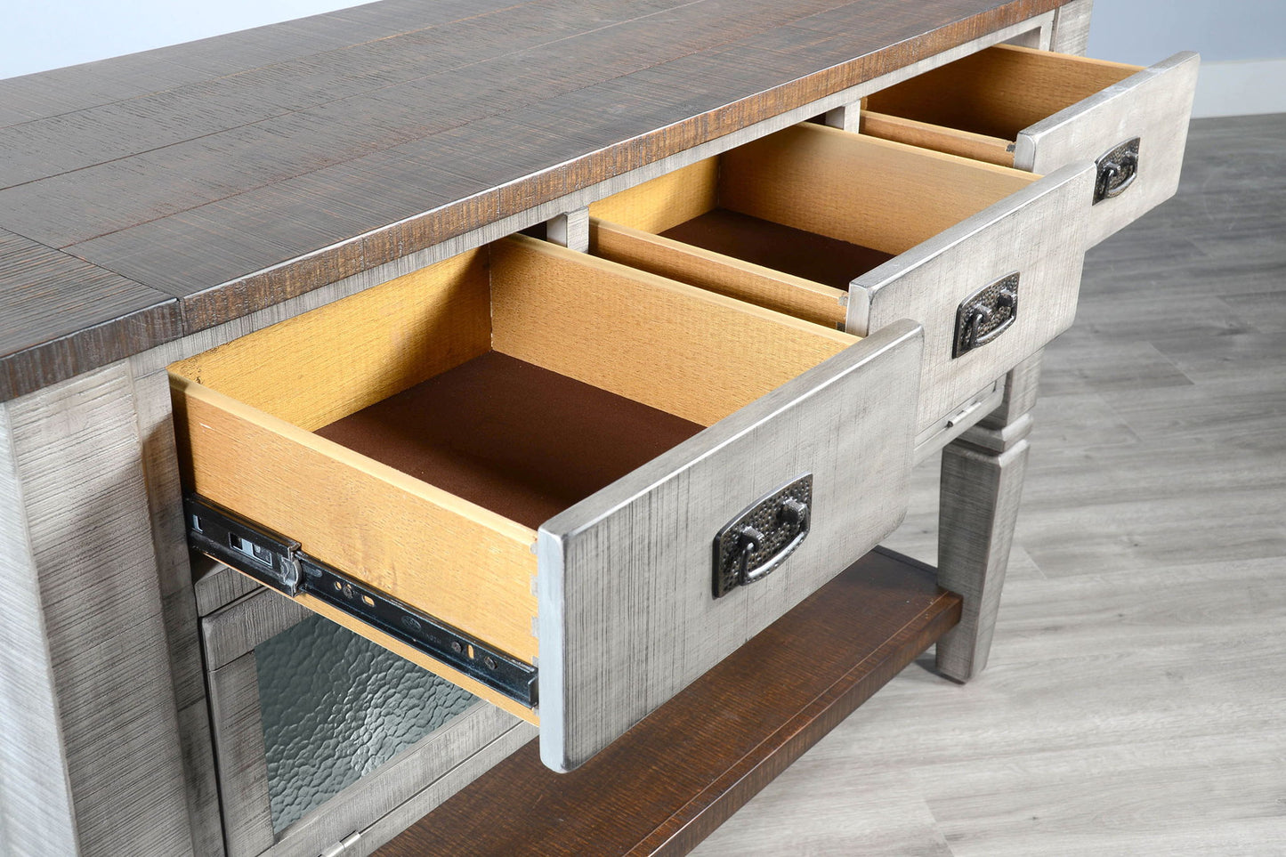 Homestead Hills - Wood Server - Tobacco Leaf / Alpine Gray