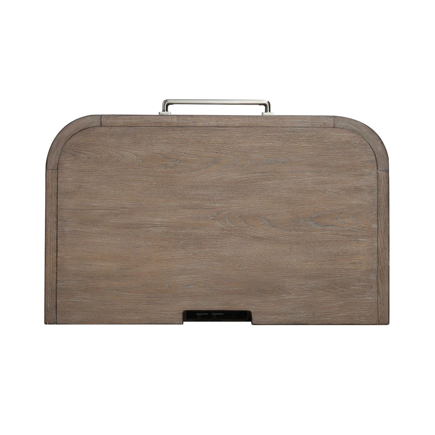 South Bend - Open Nightstand With Charging Station - Burnished Clay