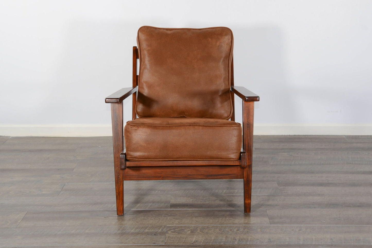 Santa Fe - Mahogany Accent Chair With Cushions - Dark Chocolate