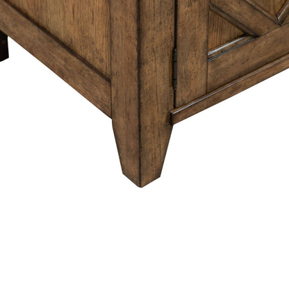 Carolina Park - 78" TV Console - Amber Brown